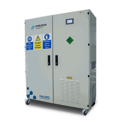 New Noblegen LN-series liquid nitrogen generator, 3/4 left-facing product view
